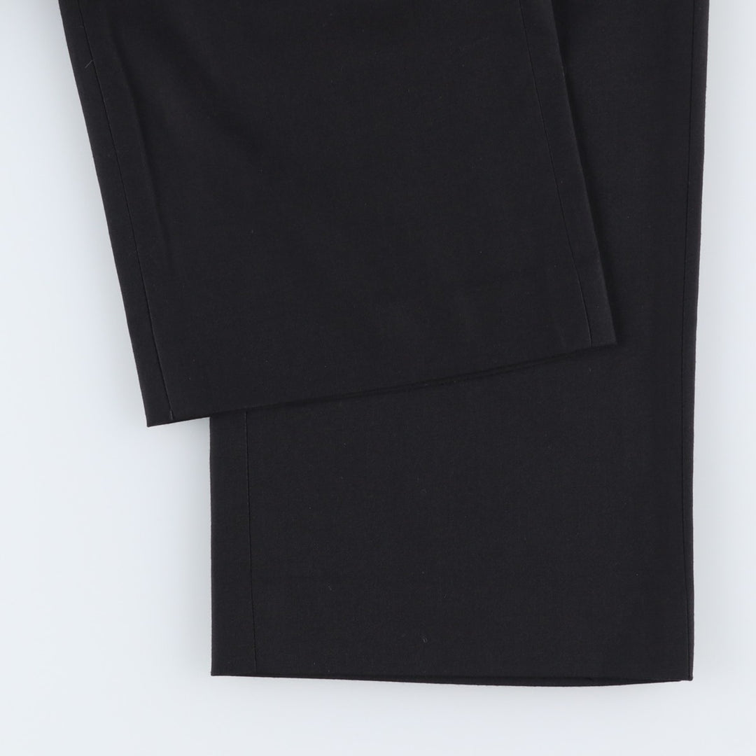 Calvin Klein slacks for men, size W32 (approx.) polyester black type Vintage Second Hand