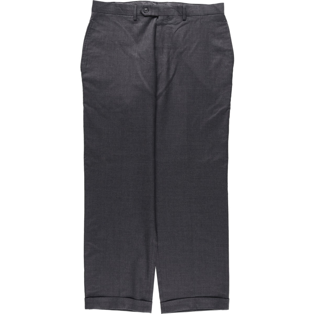Calvin Klein wool trousers/slacks for men, size W34 (approx.) wool gray type Vintage Second Hand