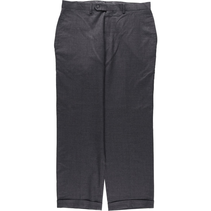 Calvin Klein wool trousers/slacks for men, size W34 (approx.) wool gray type Vintage Second Hand