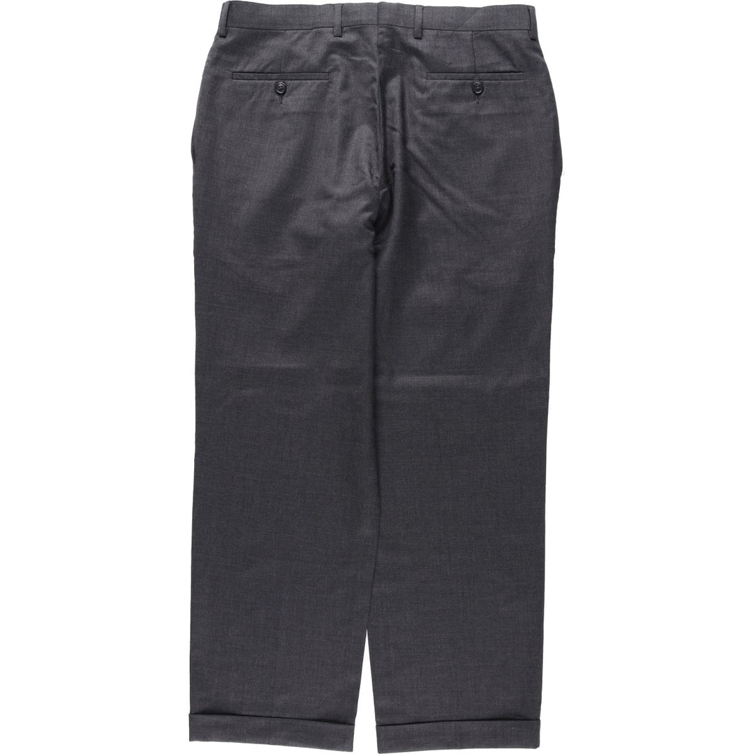 Calvin Klein wool trousers/slacks for men, size W34 (approx.) wool gray type Vintage Second Hand
