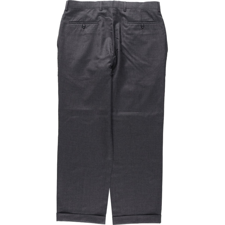 Calvin Klein wool trousers/slacks for men, size W34 (approx.) wool gray type Vintage Second Hand