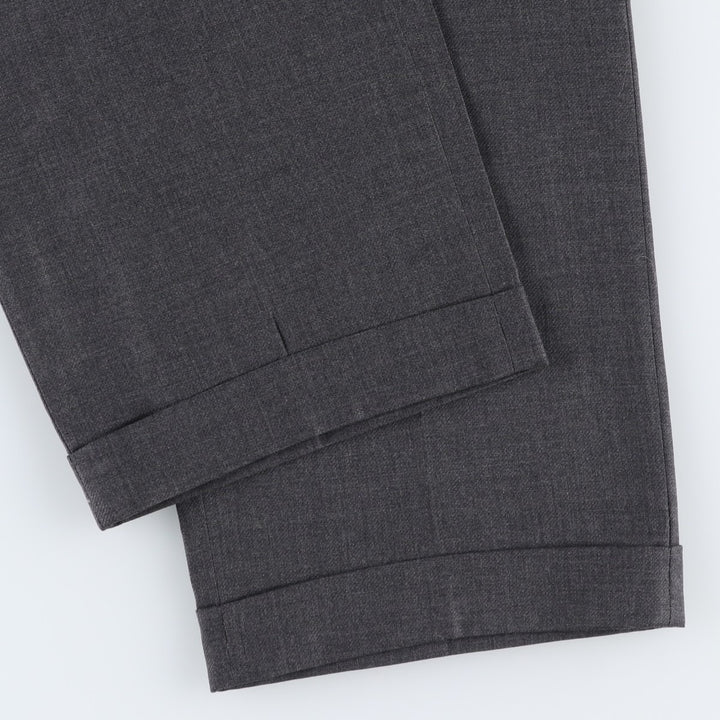 Calvin Klein wool trousers/slacks for men, size W34 (approx.) wool gray type Vintage Second Hand