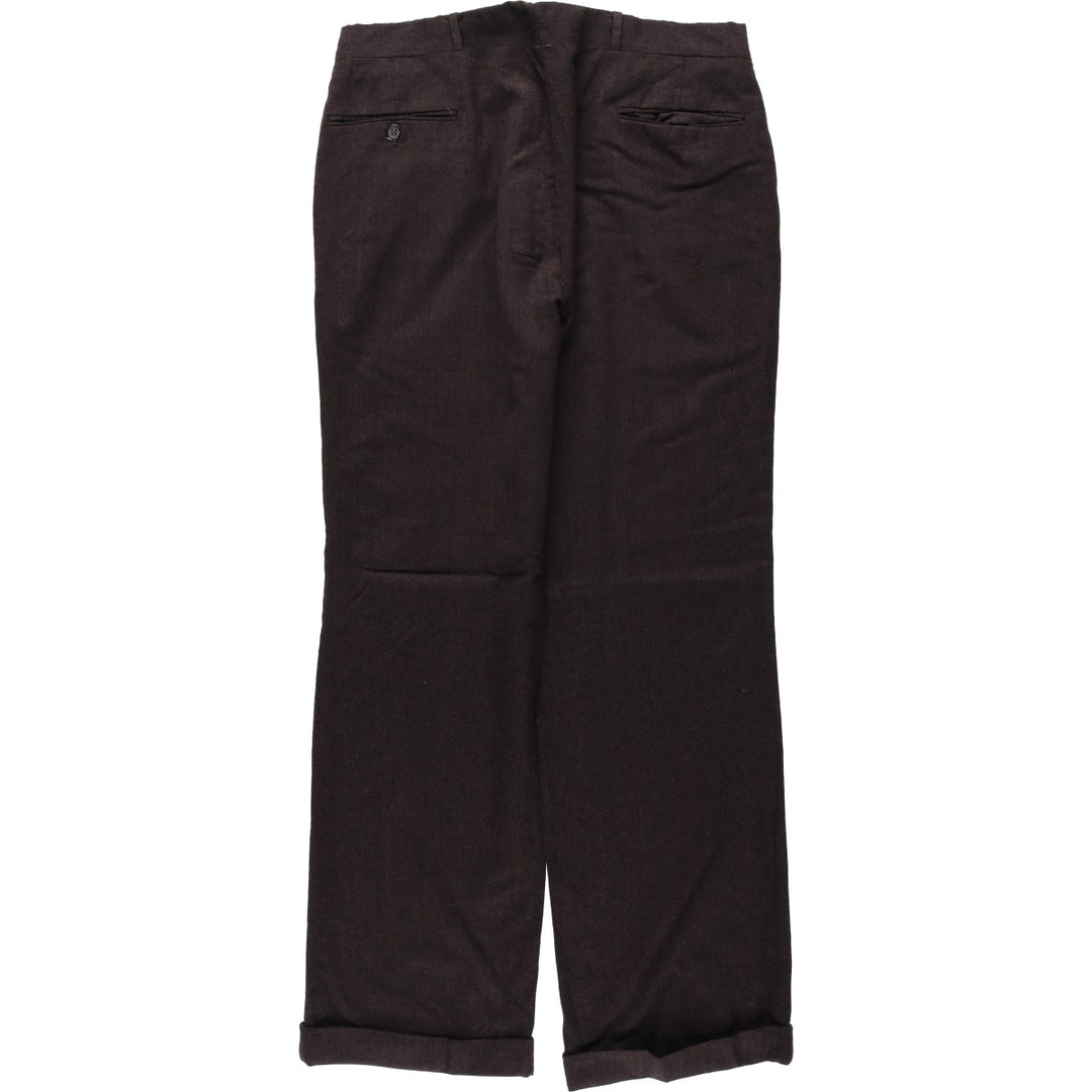 JAYMAR Wool Trousers, Slacks, Men's, Size W34 (approx.), Vintage wool walnut Vintage Second Hand