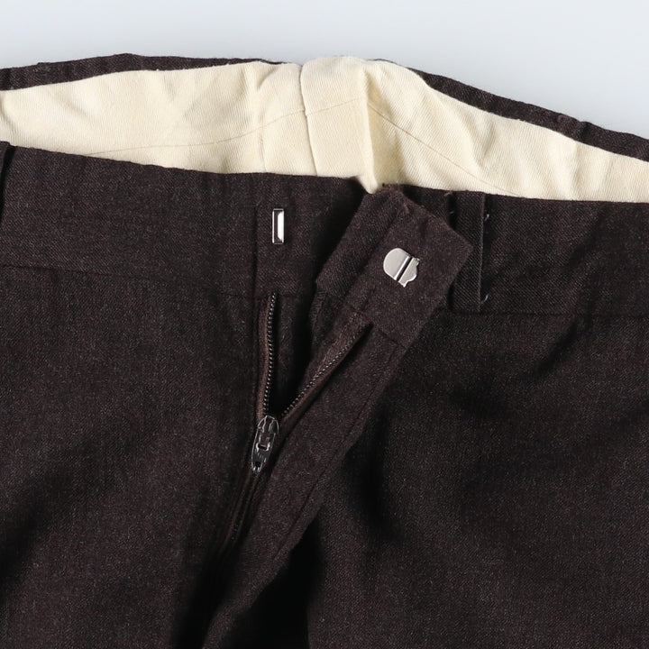 JAYMAR Wool Trousers, Slacks, Men's, Size W34 (approx.), Vintage wool walnut Vintage Second Hand