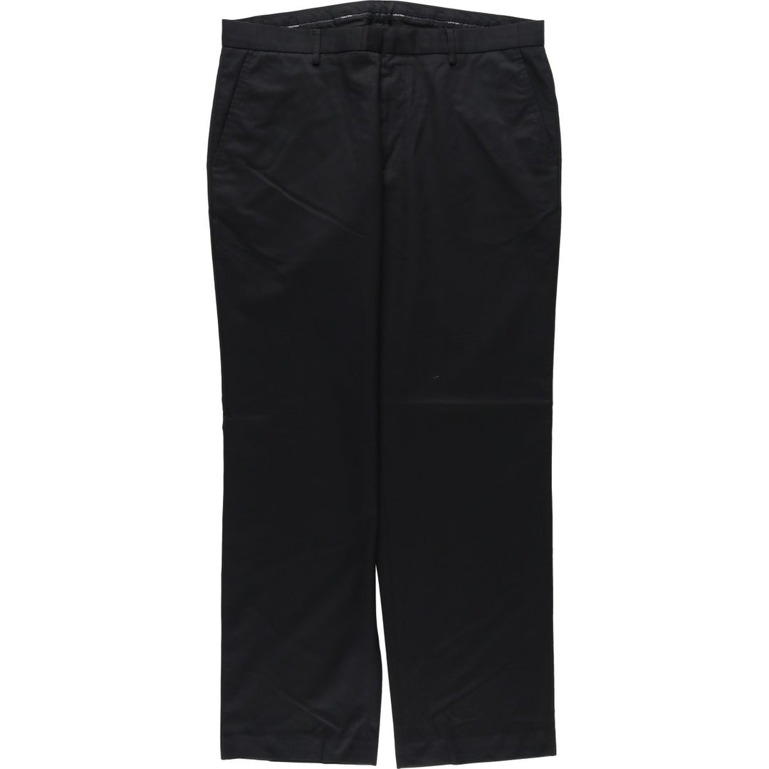 Calvin Klein Slacks Pants for Men, W35 polyester black type Vintage Second Hand