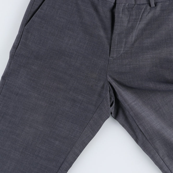 Calvin Klein slacks for men, size W34 (approx.) polyester gray type Vintage Second Hand