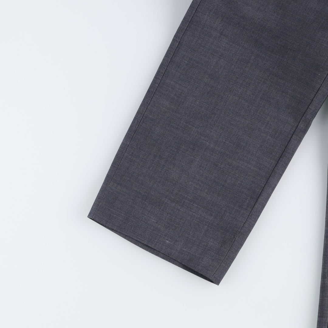 Calvin Klein slacks for men, size W34 (approx.) polyester gray type Vintage Second Hand