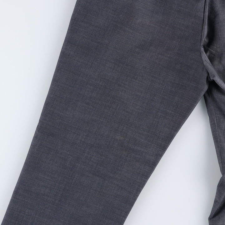 Calvin Klein slacks for men, size W34 (approx.) polyester gray type Vintage Second Hand