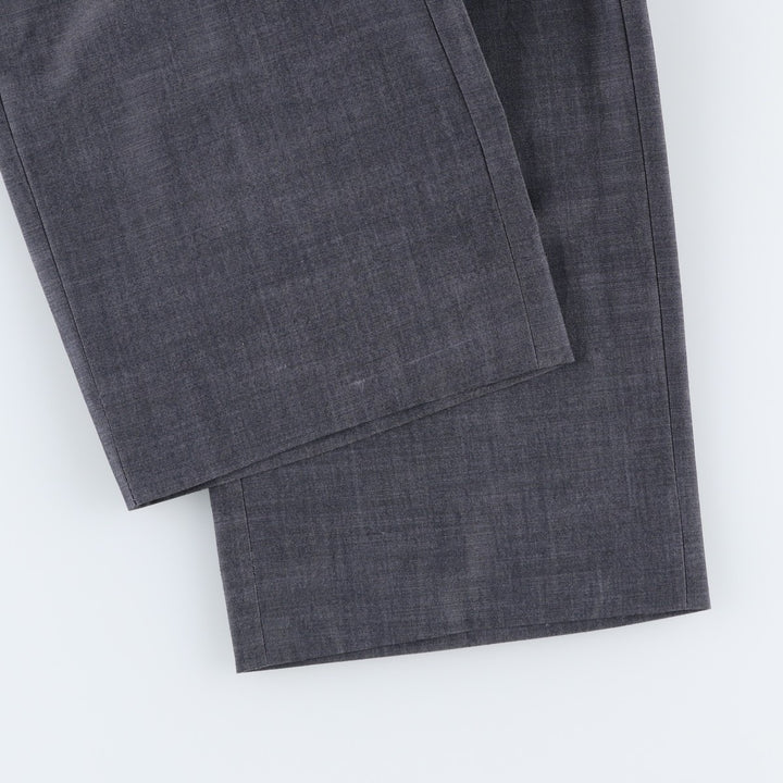 Calvin Klein slacks for men, size W34 (approx.) polyester gray type Vintage Second Hand