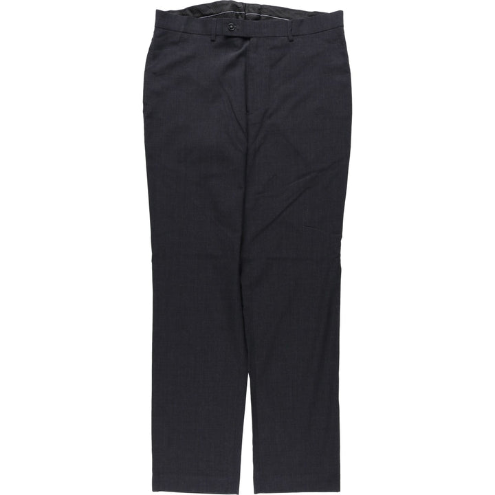 Calvin Klein wool trousers/slacks for men, equivalent to size W35. wool Charcoal Vintage Second Hand