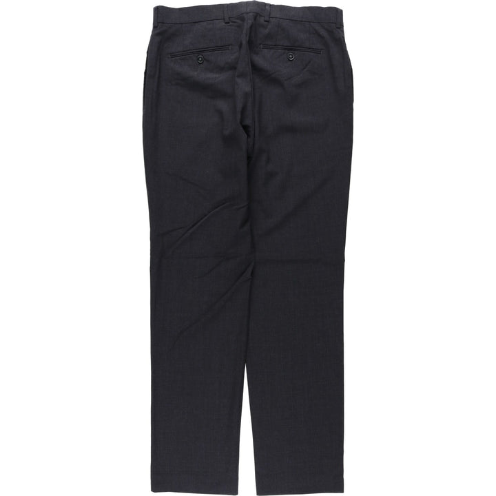 Calvin Klein wool trousers/slacks for men, equivalent to size W35. wool Charcoal Vintage Second Hand
