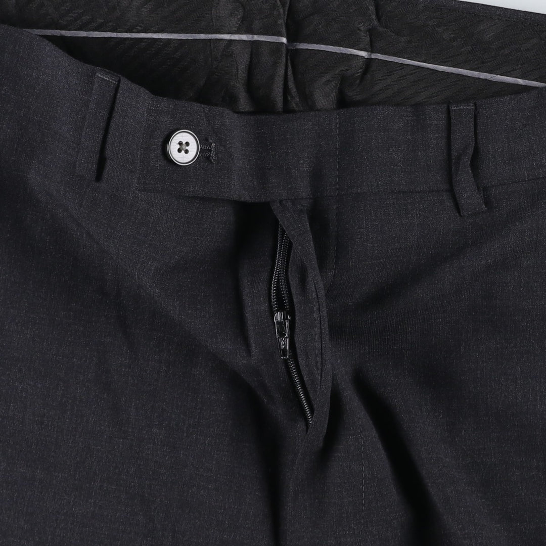 Calvin Klein wool trousers/slacks for men, equivalent to size W35. wool Charcoal Vintage Second Hand