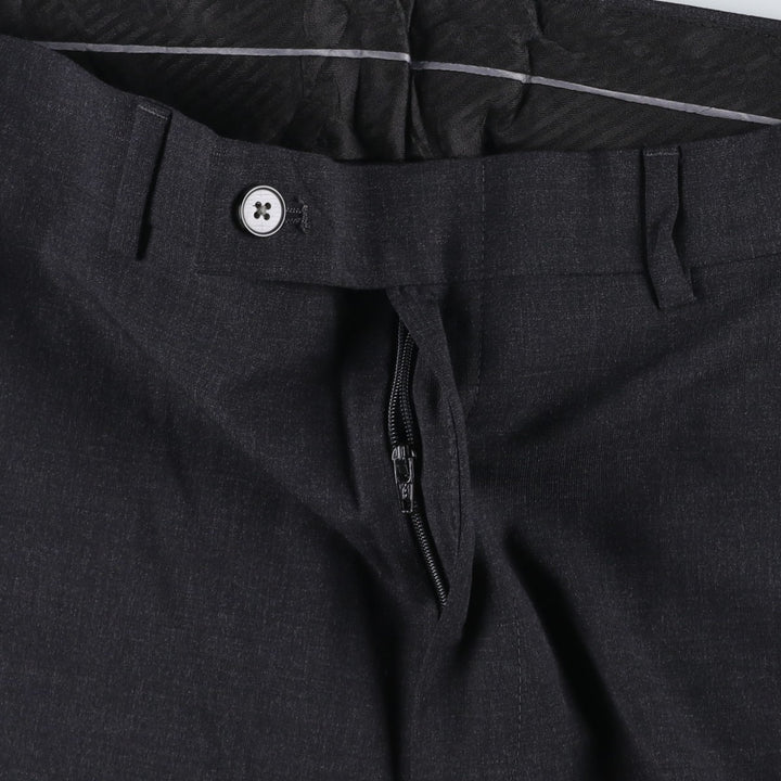 Calvin Klein wool trousers/slacks for men, equivalent to size W35. wool Charcoal Vintage Second Hand