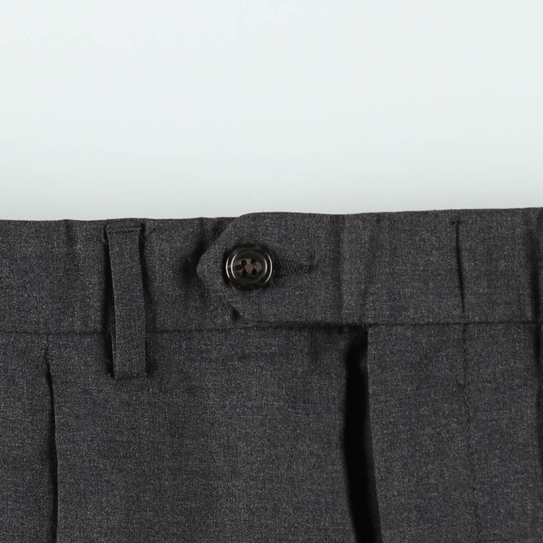 Ralph Lauren LAUREN Lauren Two-pleat wool pants slacks for men, equivalent to W36 wool gray type Vintage Second Hand
