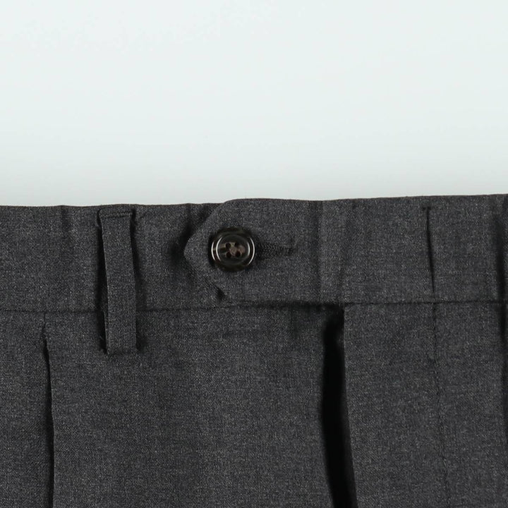 Ralph Lauren LAUREN Lauren Two-pleat wool pants slacks for men, equivalent to W36 wool gray type Vintage Second Hand
