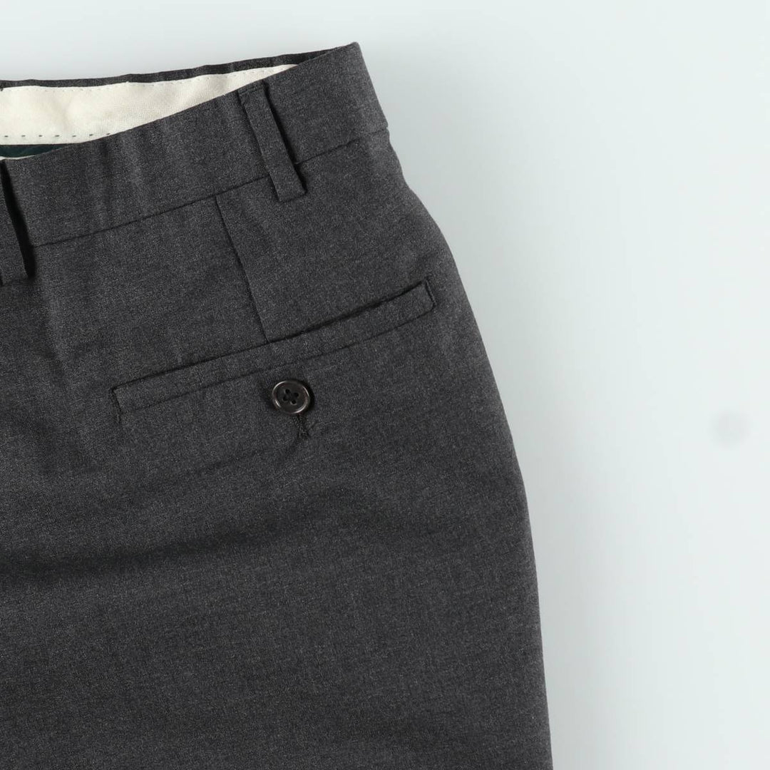 Ralph Lauren LAUREN Lauren Two-pleat wool pants slacks for men, equivalent to W36 wool gray type Vintage Second Hand