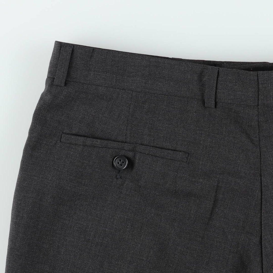 Michael Kors wool trousers/slacks, made in Canada, men's size W35 (approx.). wool gray type Vintage Second Hand