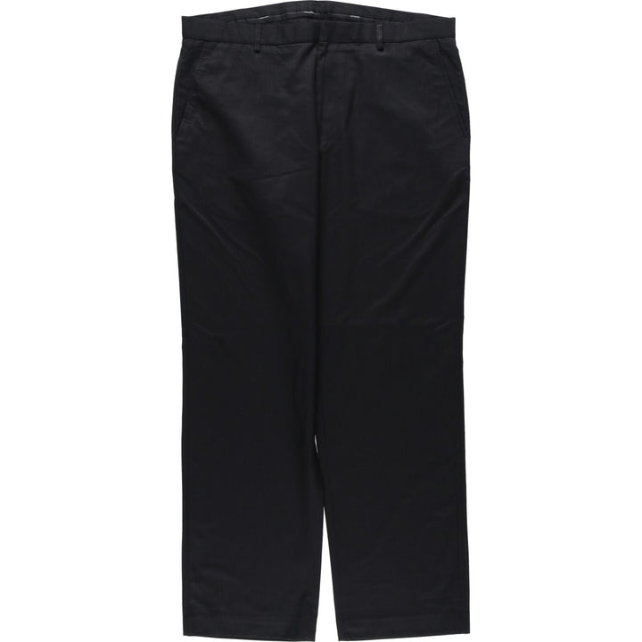 ~2000'S Calvin Klein Stripe Pattern Slacks Pants Men's W36 (approx.) Vintage polyester black type Vintage Second Hand