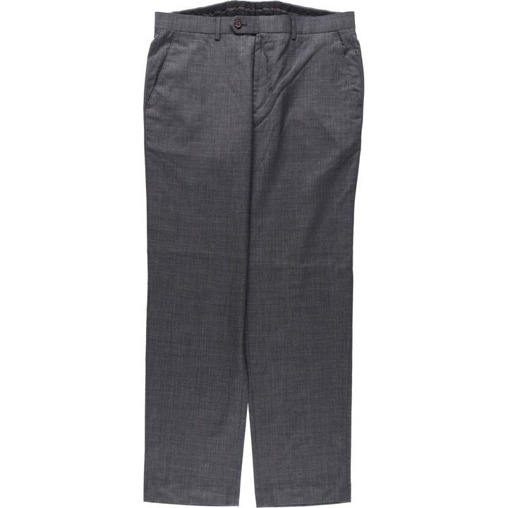 Ralph Lauren LAUREN wool trousers/slacks for men, size W35 (approx.) wool gray type Vintage Second Hand