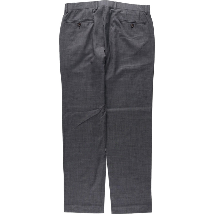 Ralph Lauren LAUREN wool trousers/slacks for men, size W35 (approx.) wool gray type Vintage Second Hand