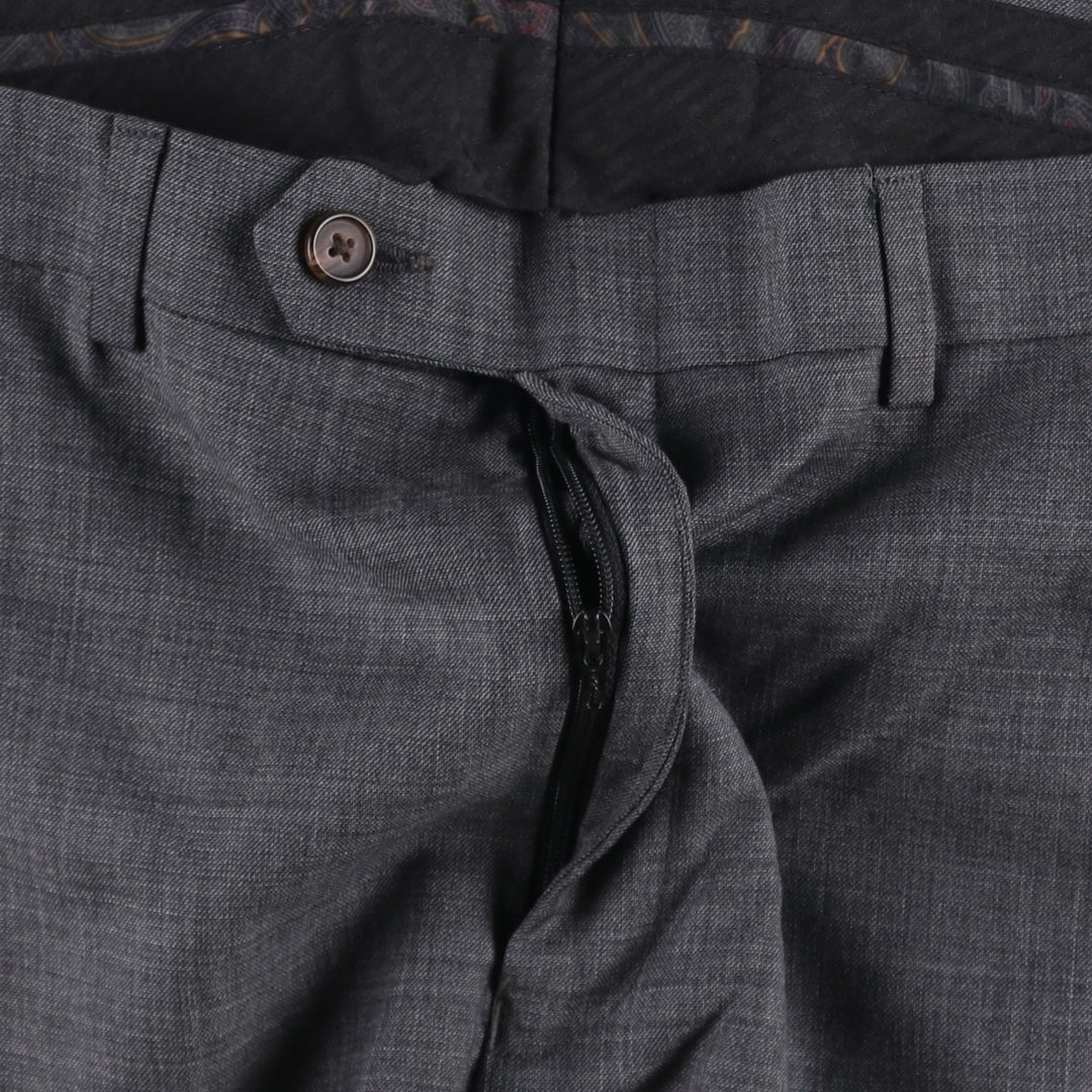 Ralph Lauren LAUREN wool trousers/slacks for men, size W35 (approx.) wool gray type Vintage Second Hand