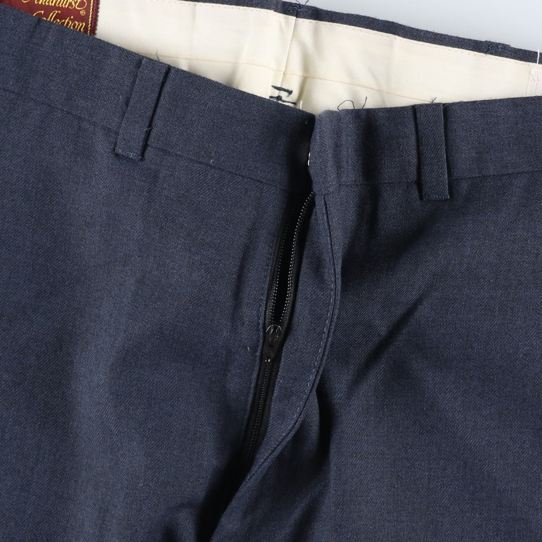 Andhurst slacks pants from the 1990s, made in the USA, men's size W35 (approx.), vintage. unclear navy blue type Vintage Second Hand
