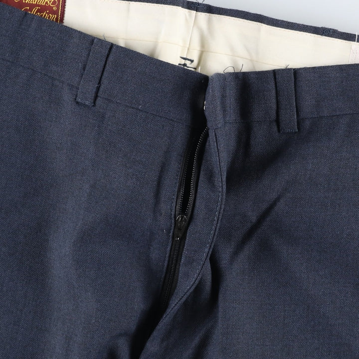 Andhurst slacks pants from the 1990s, made in the USA, men's size W35 (approx.), vintage. unclear navy blue type Vintage Second Hand