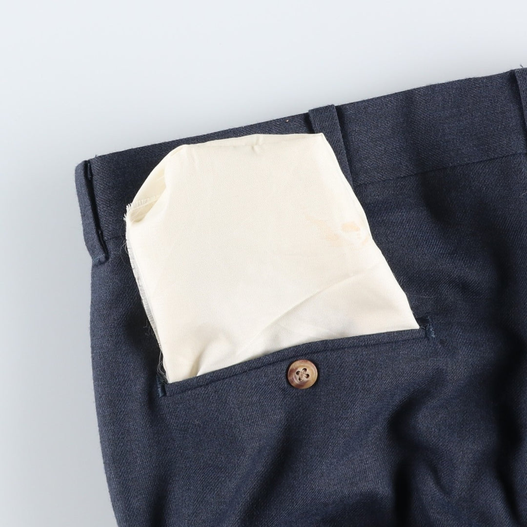 Andhurst slacks pants from the 1990s, made in the USA, men's size W35 (approx.), vintage. unclear navy blue type Vintage Second Hand