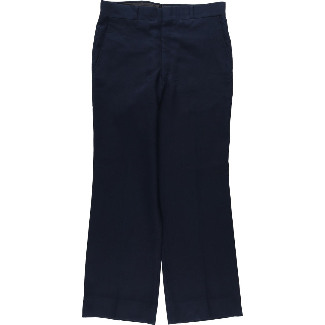 Sears men's slacks, equivalent to size W32, vintage. polyester navy blue type Vintage Second Hand