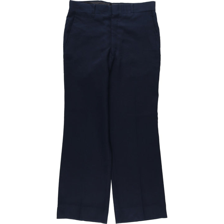Sears men's slacks, equivalent to size W32, vintage. polyester navy blue type Vintage Second Hand