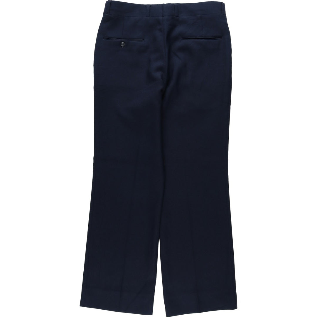 Sears men's slacks, equivalent to size W32, vintage. polyester navy blue type Vintage Second Hand