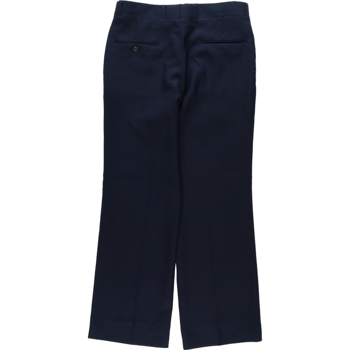 Sears men's slacks, equivalent to size W32, vintage. polyester navy blue type Vintage Second Hand