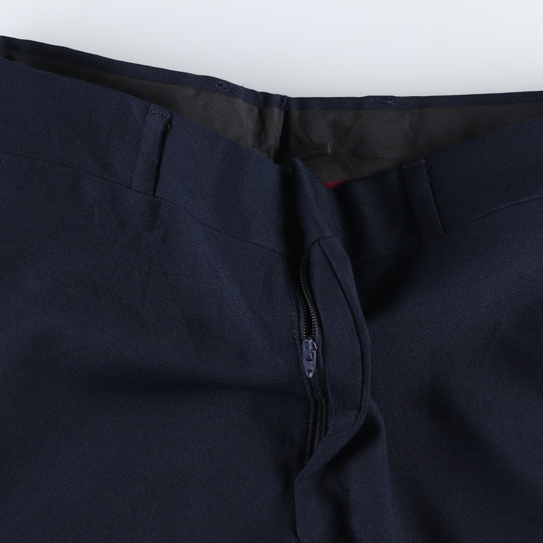 Sears men's slacks, equivalent to size W32, vintage. polyester navy blue type Vintage Second Hand