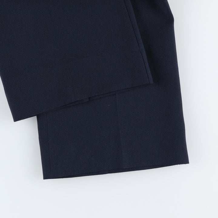 Sears men's slacks, equivalent to size W32, vintage. polyester navy blue type Vintage Second Hand
