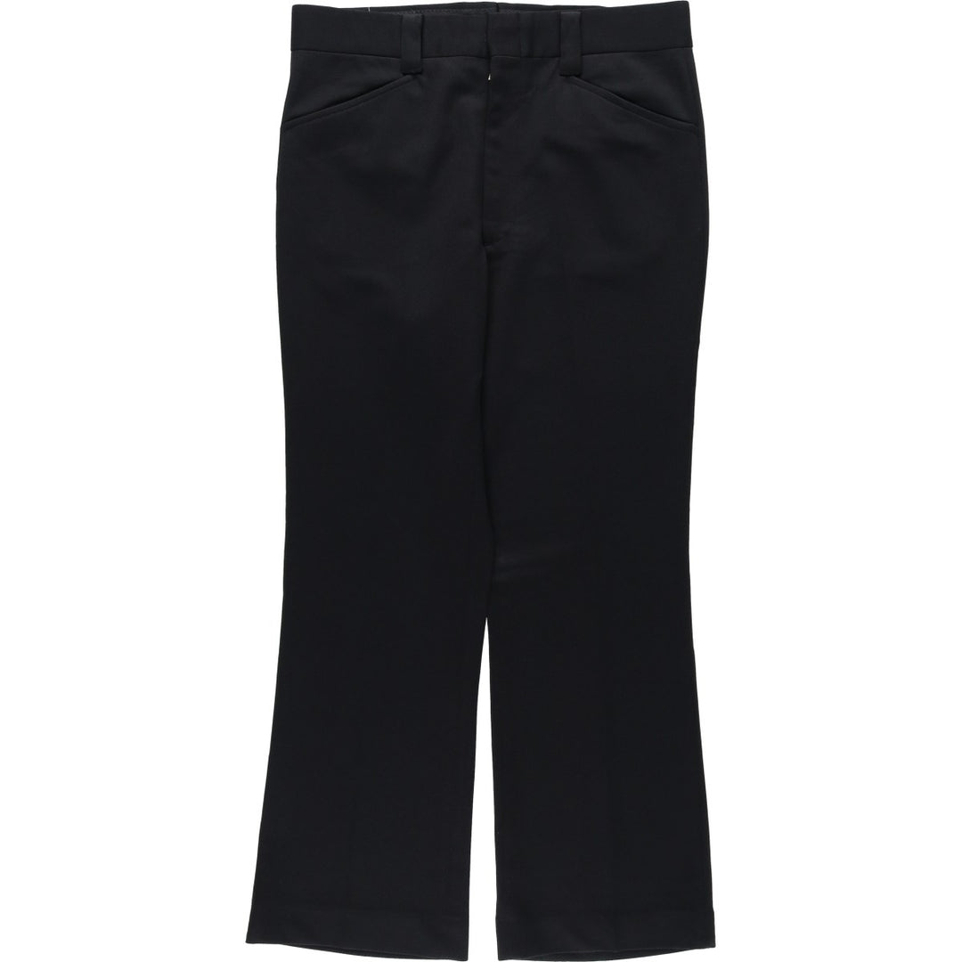 ~70'S Farah Flare Pants, Made in USA, Men's W34 equivalent unclear black type Vintage Second Hand