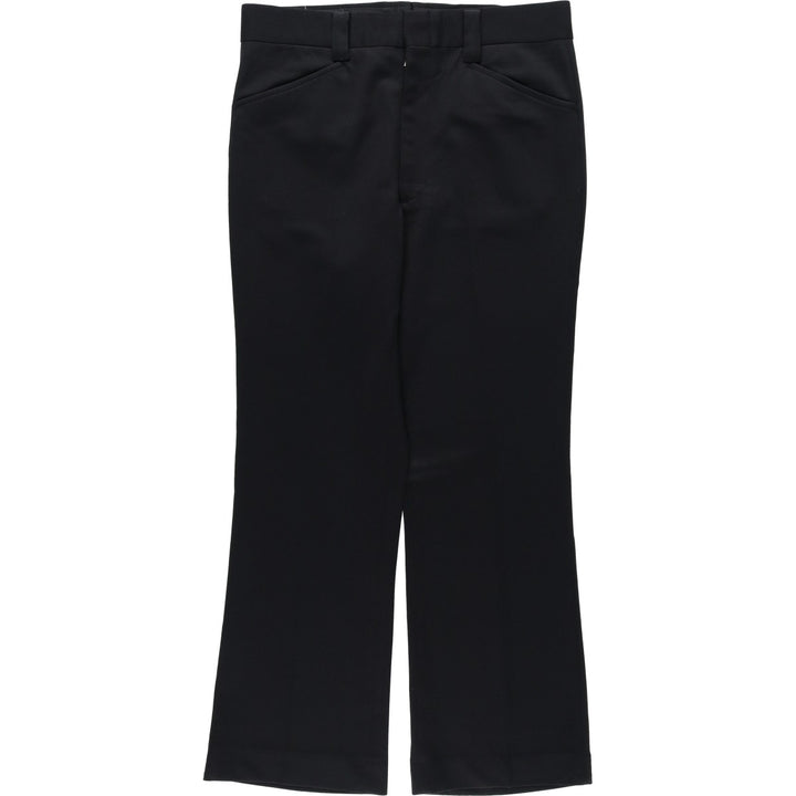 ~70'S Farah Flare Pants, Made in USA, Men's W34 equivalent unclear black type Vintage Second Hand
