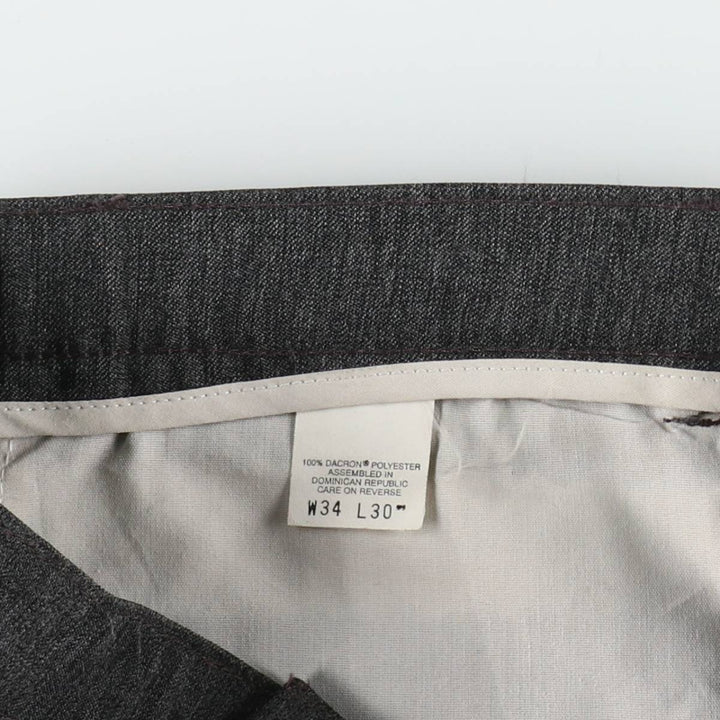 90'S Levi's Action Slacks, Men's, Size 34, Vintage polyester gray type Vintage Second Hand