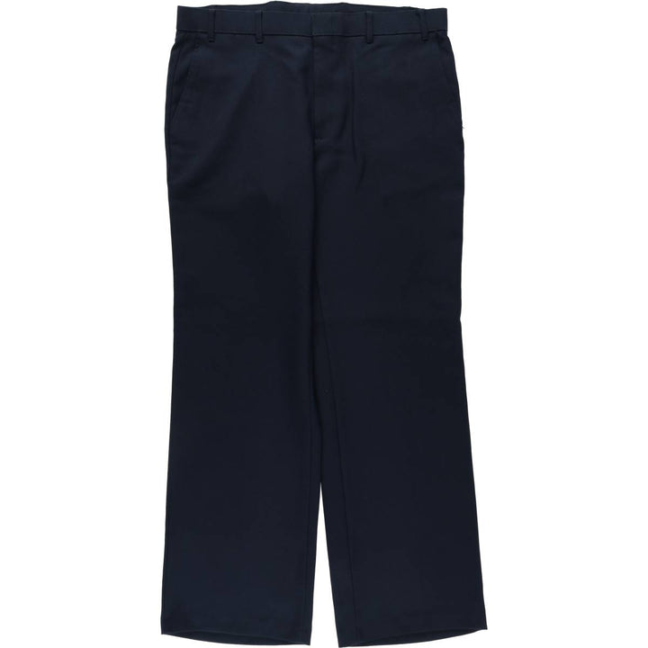 80'S Levi's ACTION SLACKS STA-PREST Sta-Prest slacks pants for men, size w37, vintage unclear navy blue type Vintage Second Hand