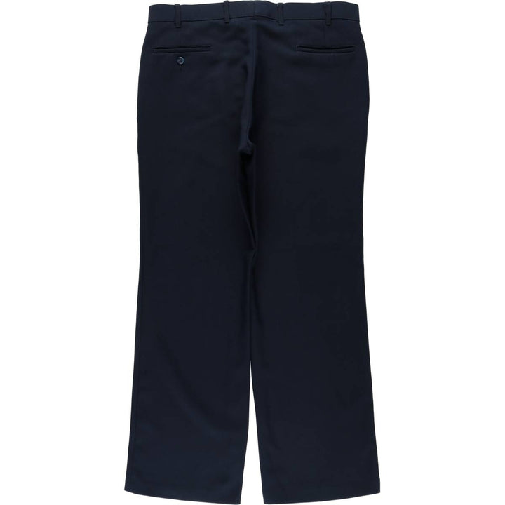 80'S Levi's ACTION SLACKS STA-PREST Sta-Prest slacks pants for men, size w37, vintage unclear navy blue type Vintage Second Hand
