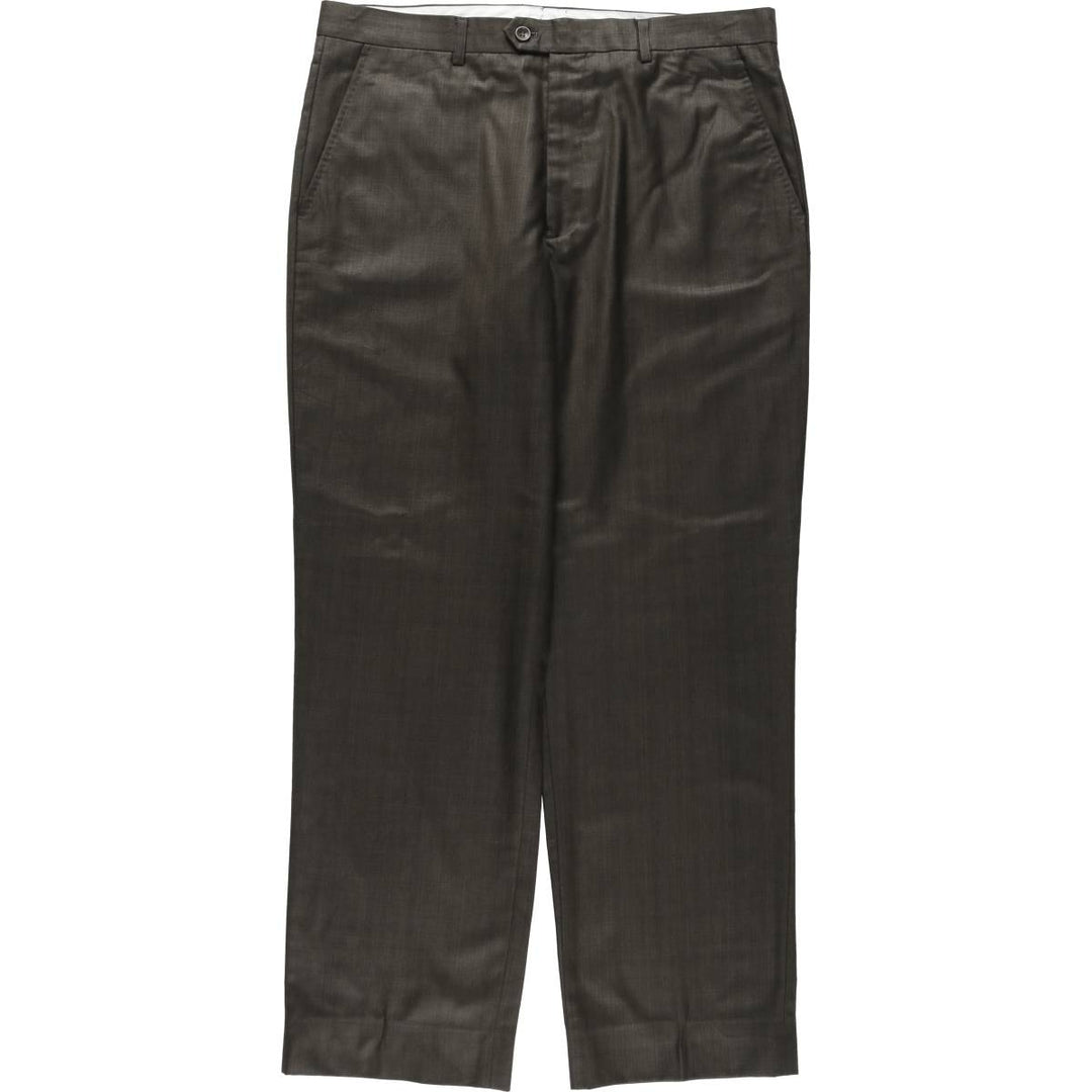 Pierre Cardin wool trousers/slacks for men, equivalent to size W35. wool brown type Vintage Second Hand
