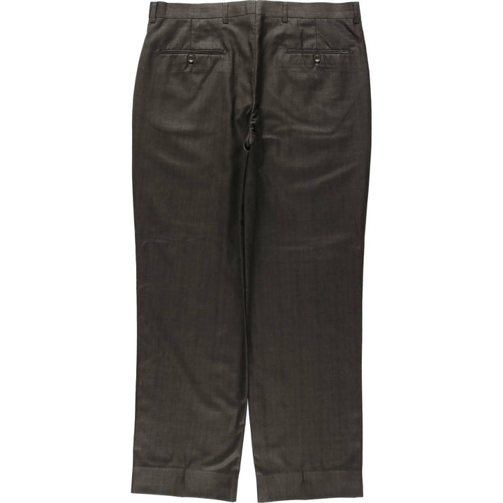 Pierre Cardin wool trousers/slacks for men, equivalent to size W35. wool brown type Vintage Second Hand