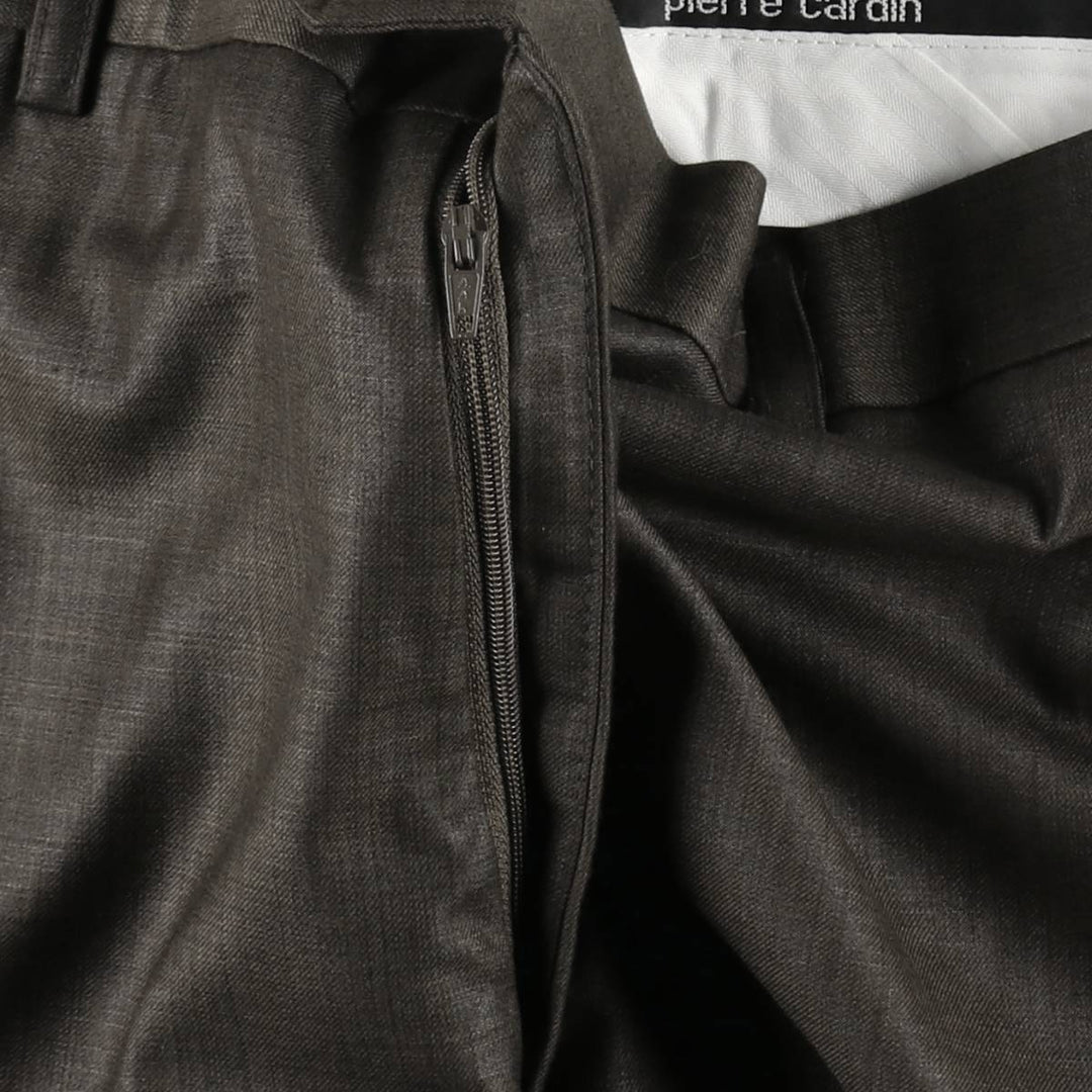 Pierre Cardin wool trousers/slacks for men, equivalent to size W35. wool brown type Vintage Second Hand