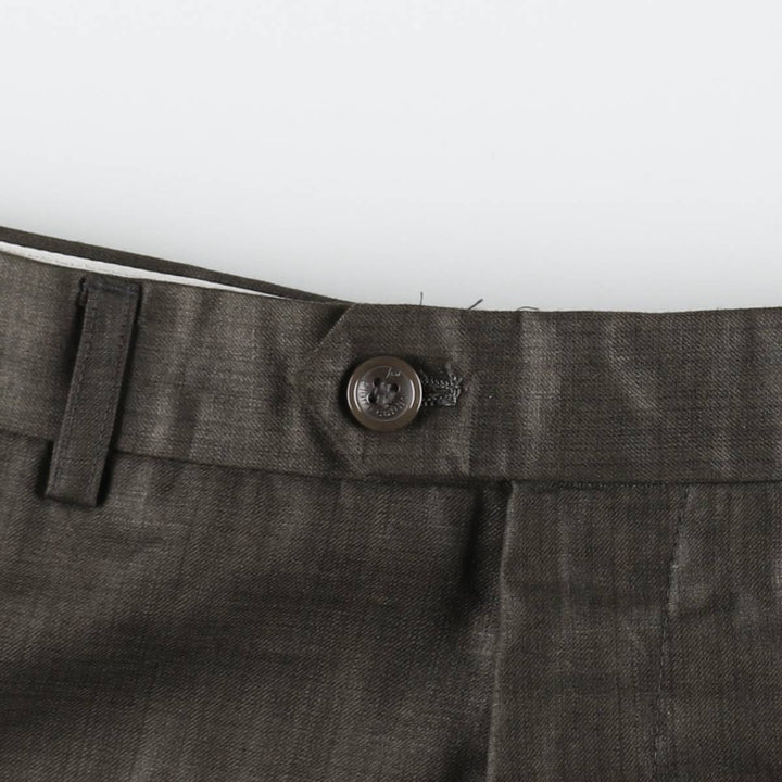 Pierre Cardin wool trousers/slacks for men, equivalent to size W35. wool brown type Vintage Second Hand