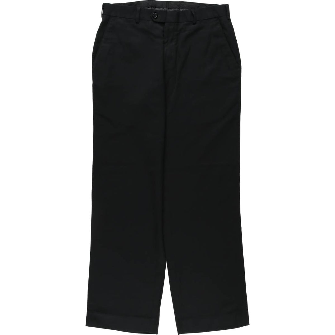 Pierre Cardin slacks pants for men, size W31 (approx.) polyester black type Vintage Second Hand