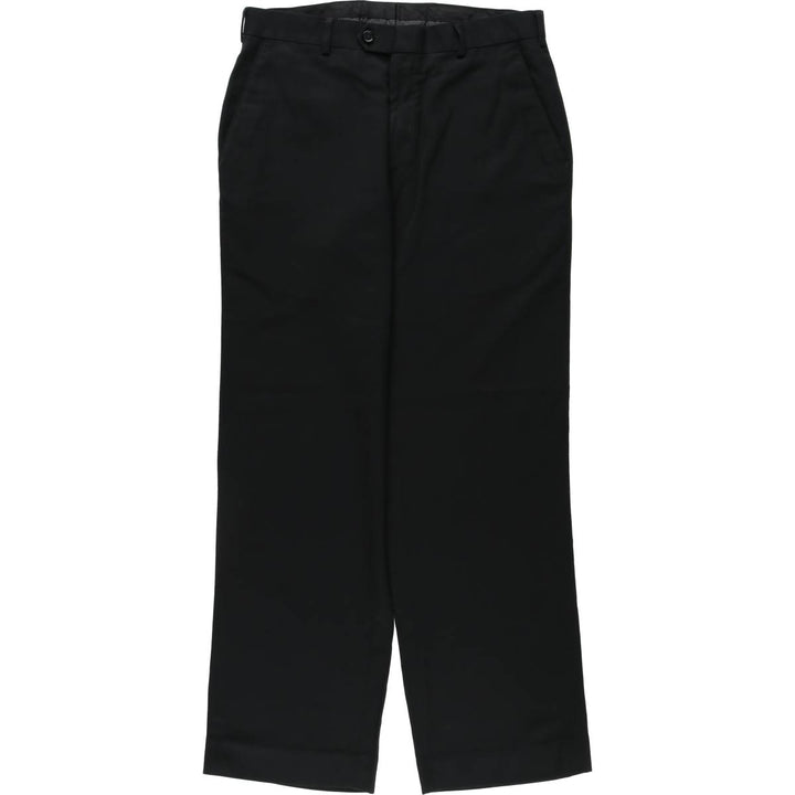 Pierre Cardin slacks pants for men, size W31 (approx.) polyester black type Vintage Second Hand