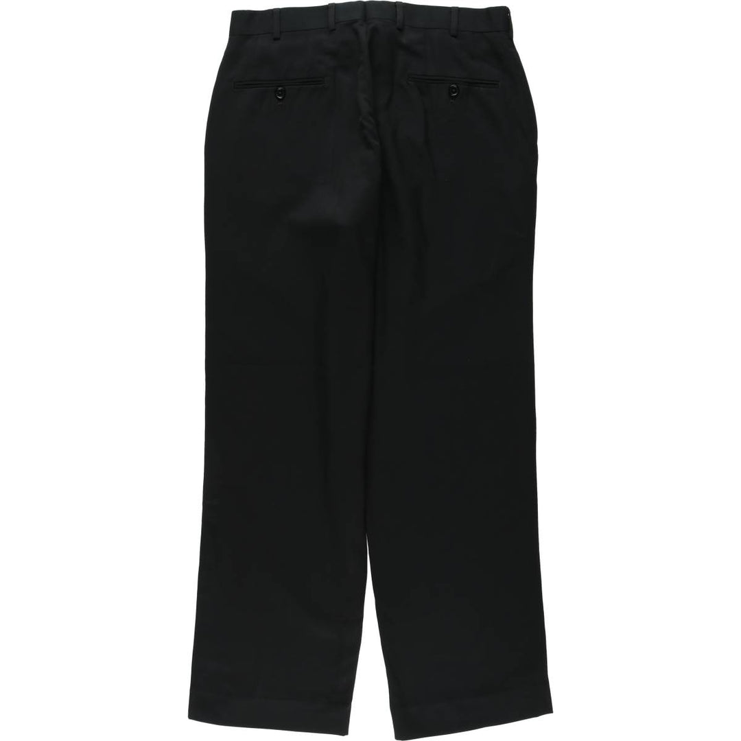 Pierre Cardin slacks pants for men, size W31 (approx.) polyester black type Vintage Second Hand