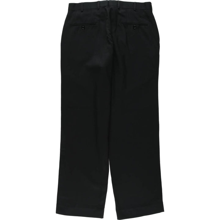 Pierre Cardin slacks pants for men, size W31 (approx.) polyester black type Vintage Second Hand