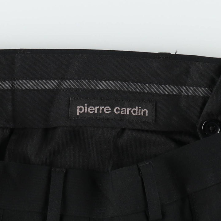 Pierre Cardin slacks pants for men, size W31 (approx.) polyester black type Vintage Second Hand