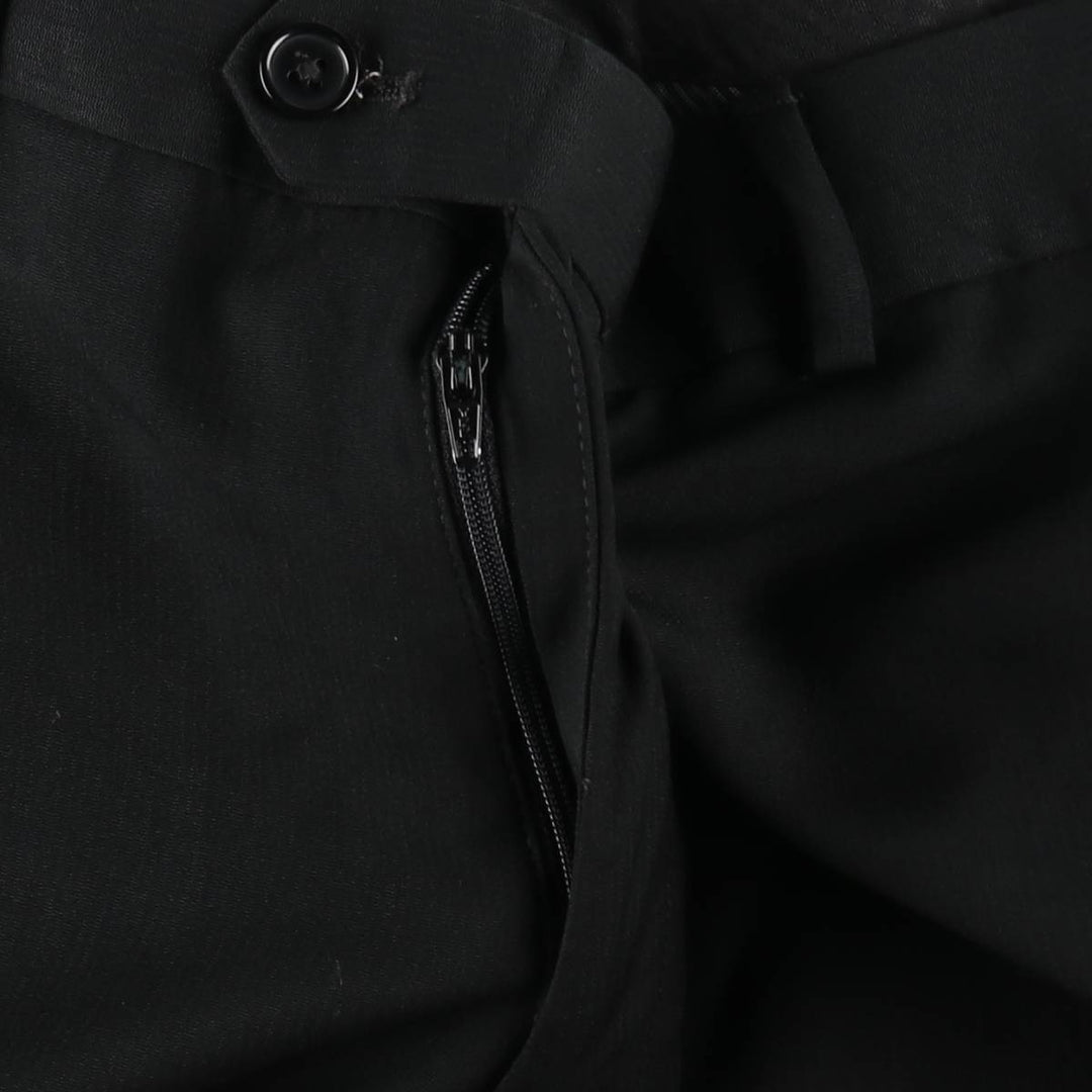 Pierre Cardin slacks pants for men, size W31 (approx.) polyester black type Vintage Second Hand