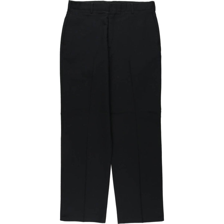 1990'S US Military Issue Poly/Wool Pants, Made in USA, Size 34R (Men's W34 equivalent), Vintage polyester black type Vintage Second Hand